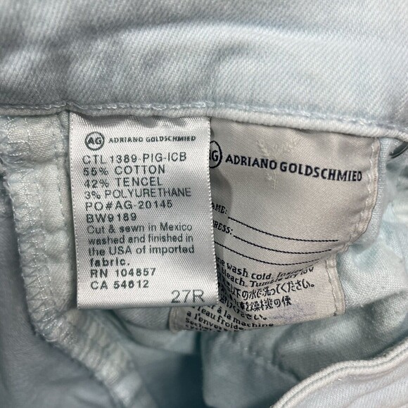 AG Adriano Goldschmied The Legging Ankle Super Skinny Pants Light Blue Size 27R - Picture 8 of 8